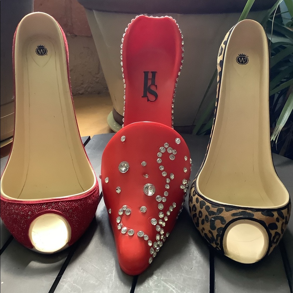 Set of stiletto wine bottle holders🍷set of 3🍷❤️